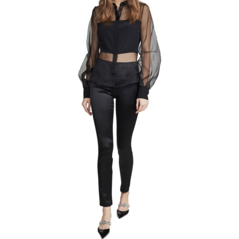 Theory Satin Stretch Leggings